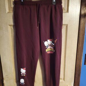 Size Medium Hello Kitty My Hero Academia Pants
